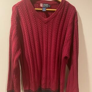 Ralph Lauren Red V-Neck Sweater(unsex )